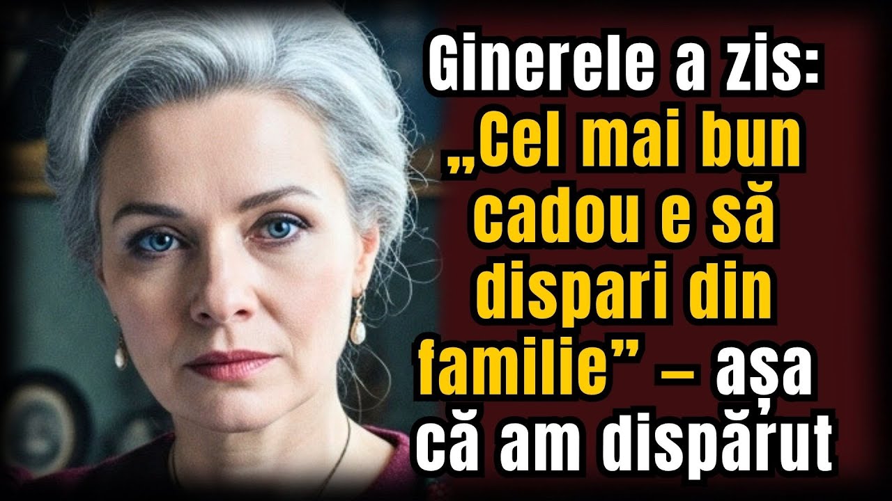 Ginerele a zis: „Cel mai bun cadou e să dispari din familie” — așa că am dispărut