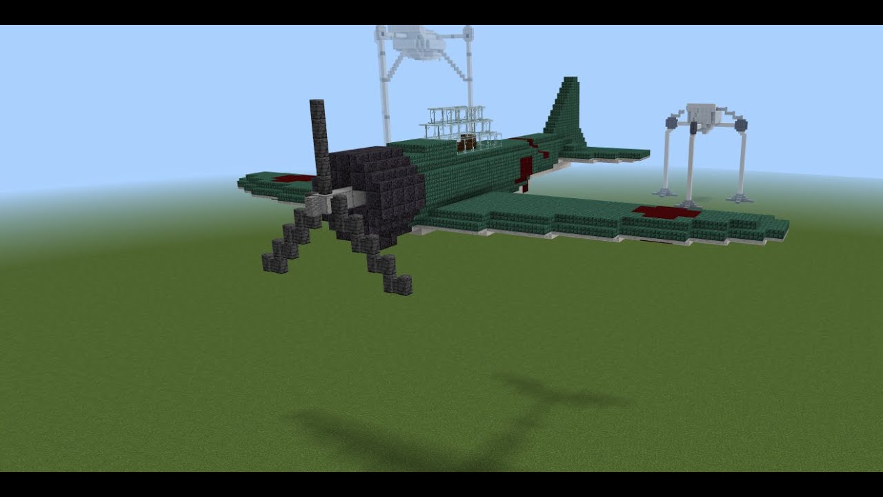 Minecraft How To Build WW2 Japanese ZERO - YouTube