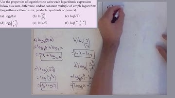 Express as a single logarithm