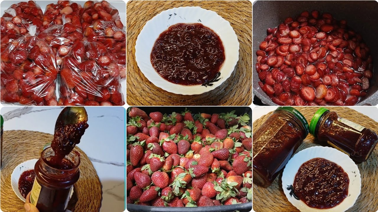 تفريز الفراولة لرمضان🍓 قفص 10 كيلو بسعر الجملة❗️عصير + أسرار مربى الفراولة💫