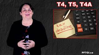 T4, T5 and T4A Slips Are All Due March 2nd, 2020