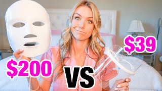 CHEAP vs EXPENSIVE Celebrity LED Face Mask Review