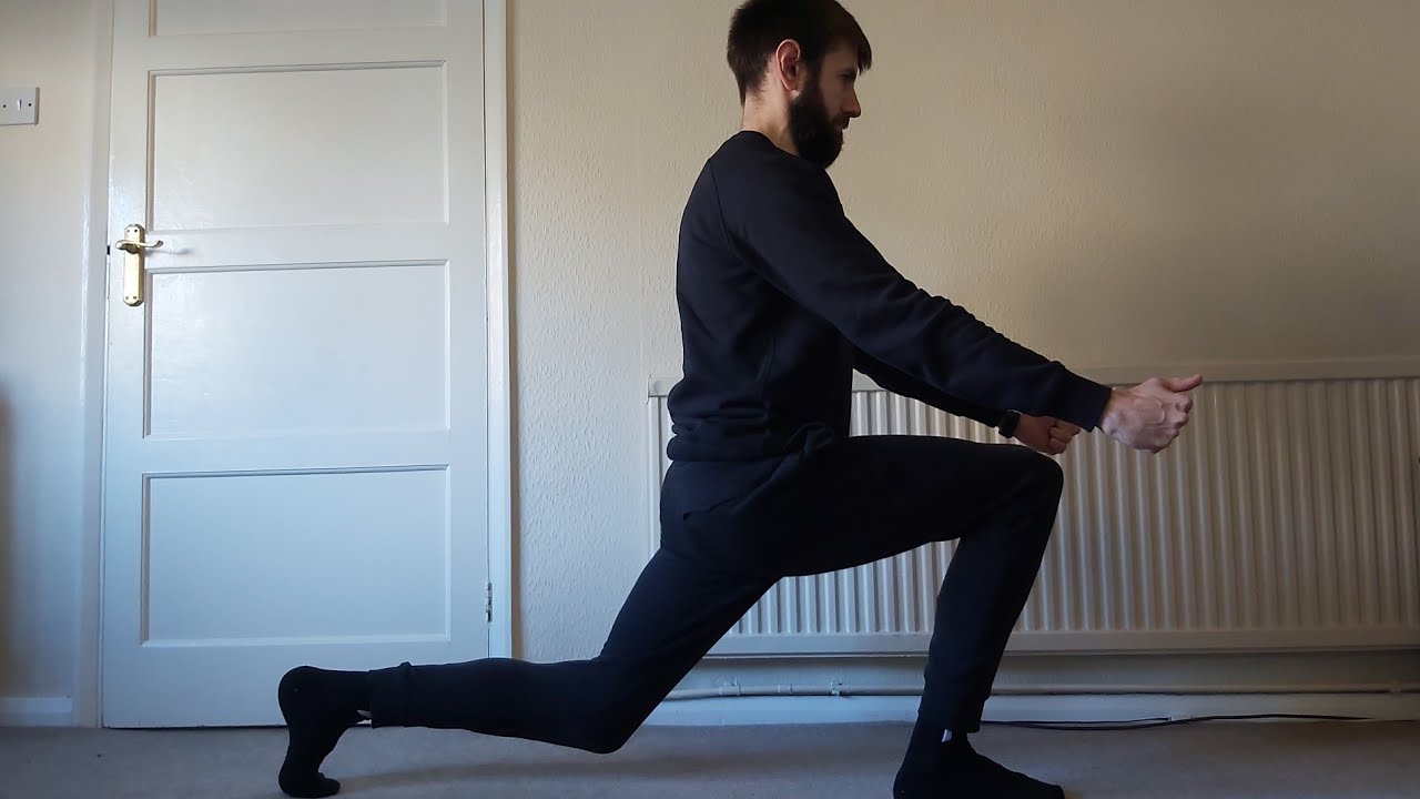 Skiing hip flexor ramp stretch (20 second hold) YouTube