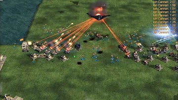 USA Commader in Chief -- 1 vs 7 Random Hard Army C&C Generals Zero Hour - Gameplay