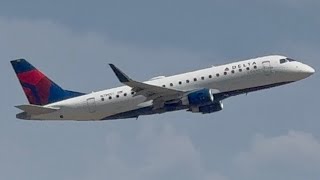 Delta Connection (SkyWest) Embraer E175LR Takeoff From Idaho Falls [N296SY]