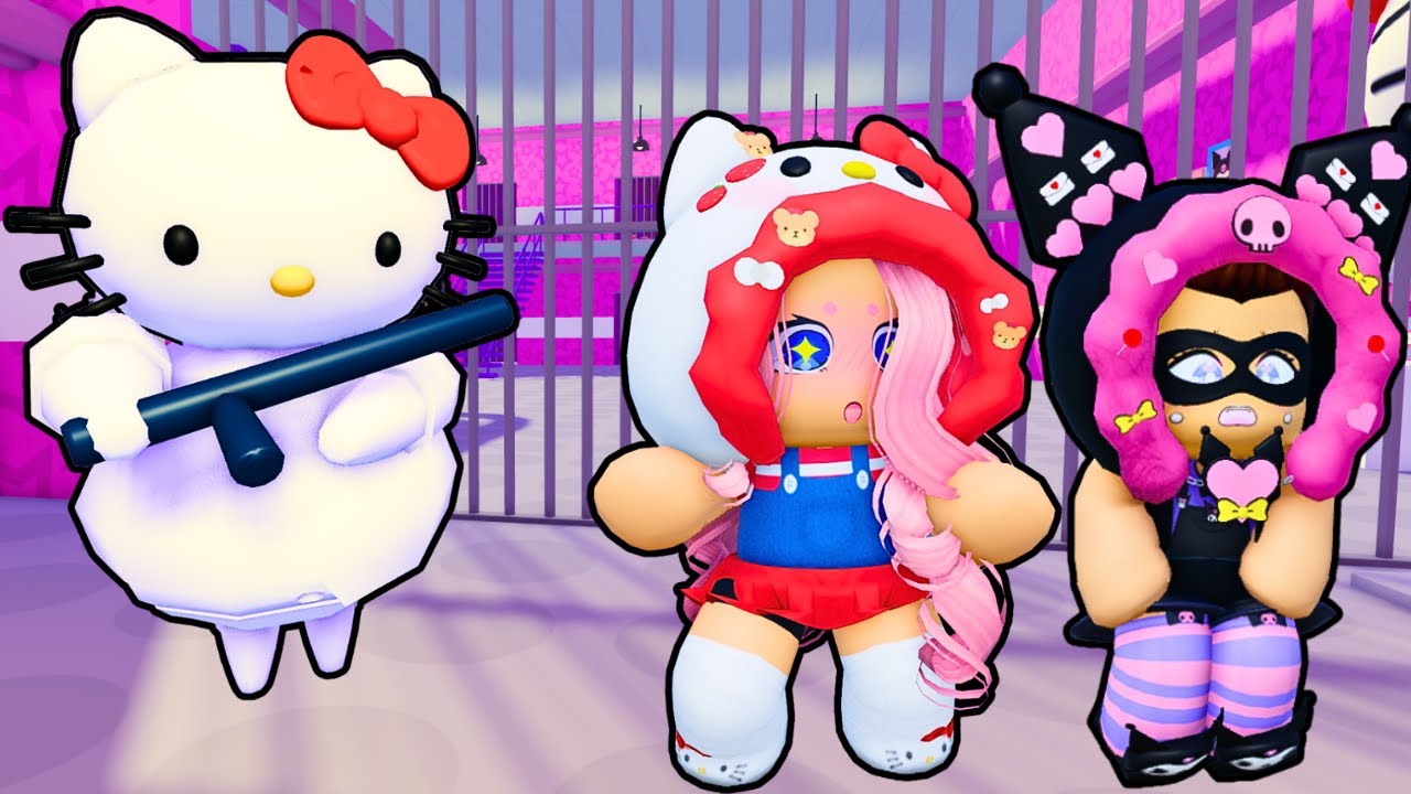 Наши ПЛЮШЕВЫЕ ИГРУШКИ нашли тюремную обби Hello Kitty!