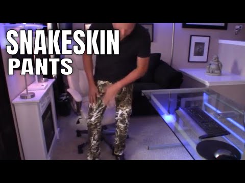 Mens Snakeskin Pants Review | Teaching Mens Fashion - YouTube