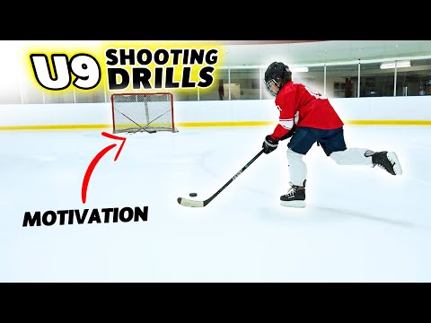 Easy Shooting Drills for U9 Hockey Players - YouTube