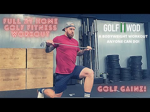 Full at Home Bodyweight GOLFWOD - Golf Fitness Session!