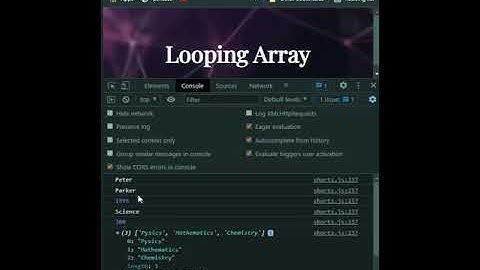 #shorts #Programming array looping by using for loop in javascript
