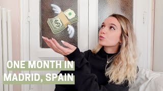 What I spend in a month in Madrid, Spain | 23 year-old college student