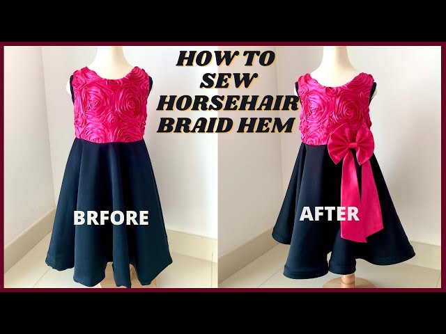 How to Sew Horsehair Braid Into a Hem 