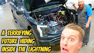 TEARING APART my new Ford Lightning electric truck made my mechanic WANT TO RETIRE?!?!