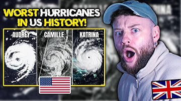 SHOCKED BRIT Reacts to "Top 10 Worst US Hurricanes in History!"