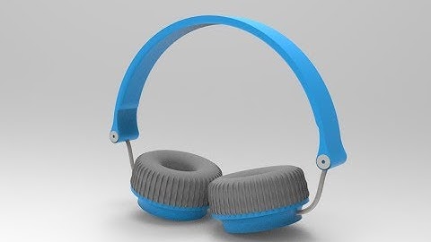 headphone (3D model) in solidworks