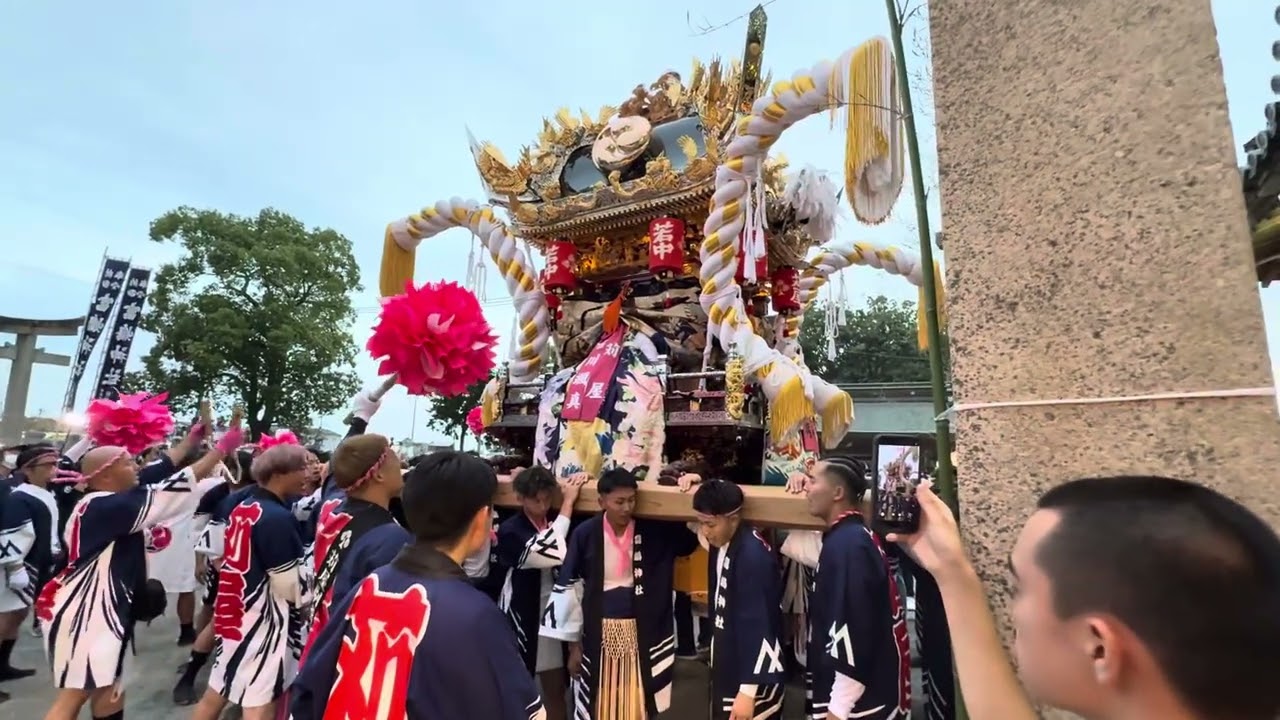 R7 富嶋神社秋季祭礼宵宮苅屋宮入り
