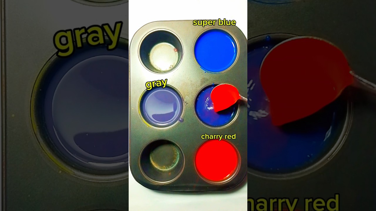 Guess the Color | Blue + gray + charry red 