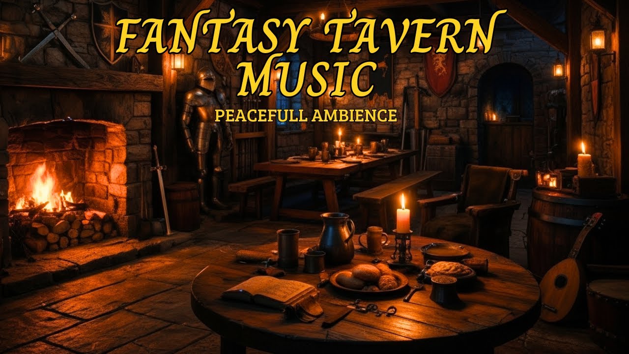 Peaceful Medieval Tavern Music 🕊️ Calm Background for Deep Sleep & Stress Relief