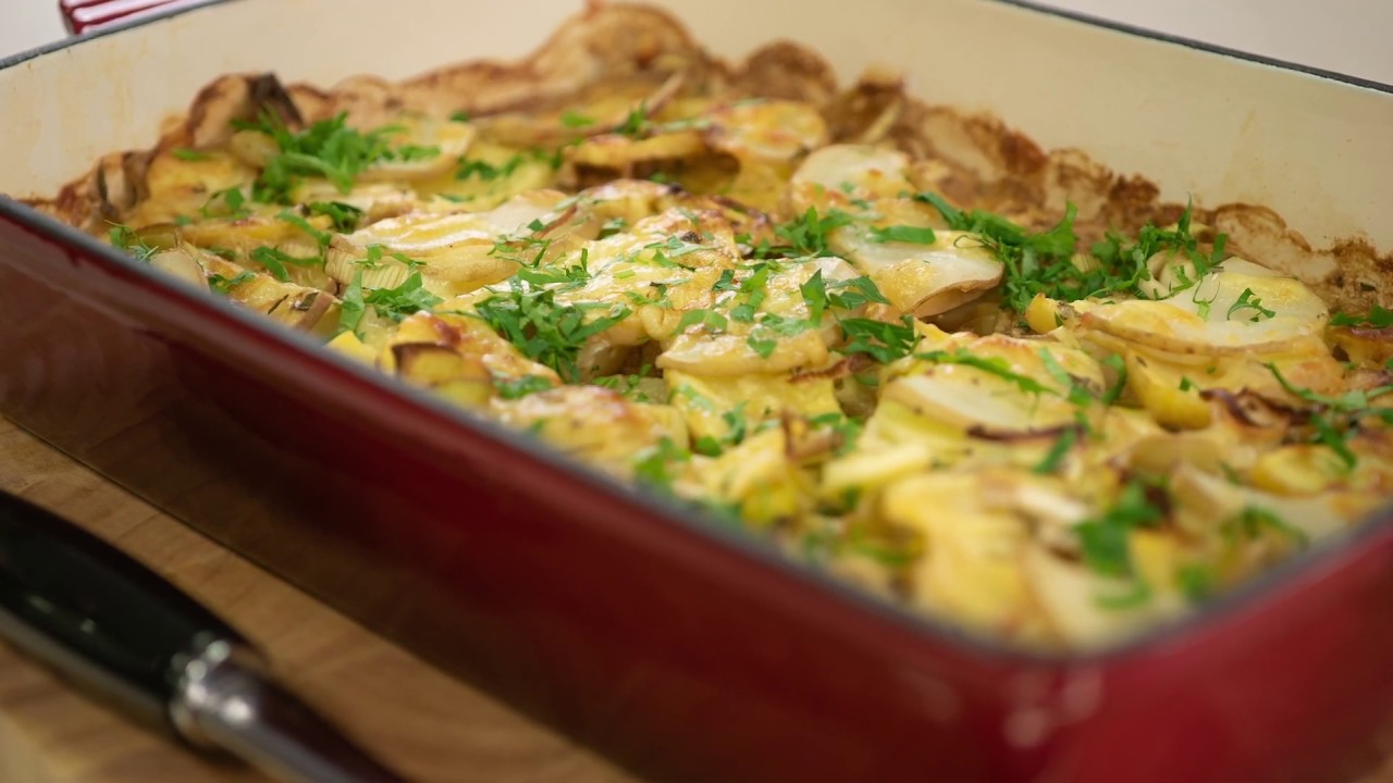 potato and swede gratin