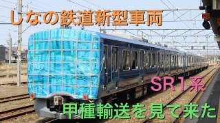 しなの鉄道新型車両SR1系の甲種輸送を見て来た！！