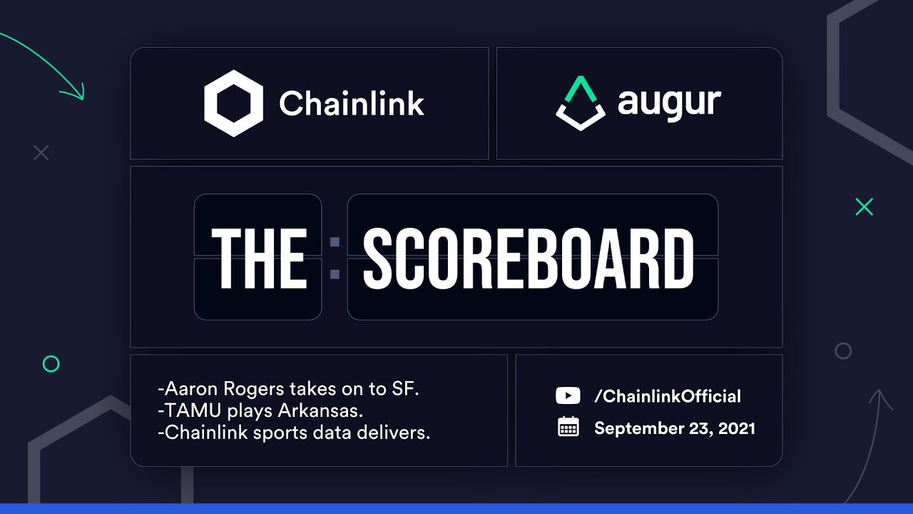 Augur & Chainlink Football Data & Prediction Markets | The Scoreboard -  September 23, 2021