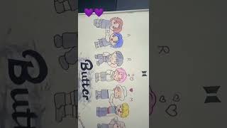 BTS chibi Butter drawing💜💜✨ #bts #butterbts #army #drawing BTS chibi Butter drawing💜💜✨ #bts #butterbts #army #drawing