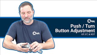 Push / Turn Button Adjustment for PDQ's GP, GT, and XGT Cylindrical Locks