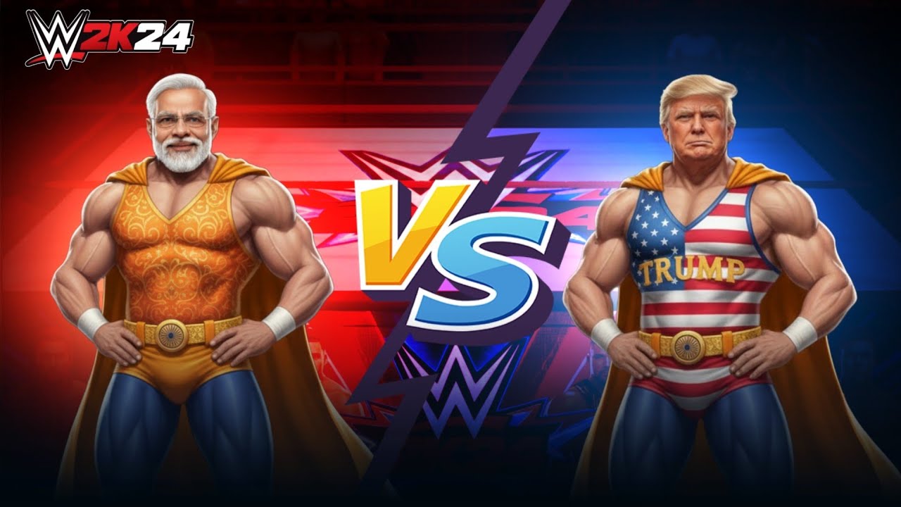 💥LIVE : WWE 2K24 EPIC FINISHER🔥MODI VS TRUMP LET'S RUMBLE 🔥
