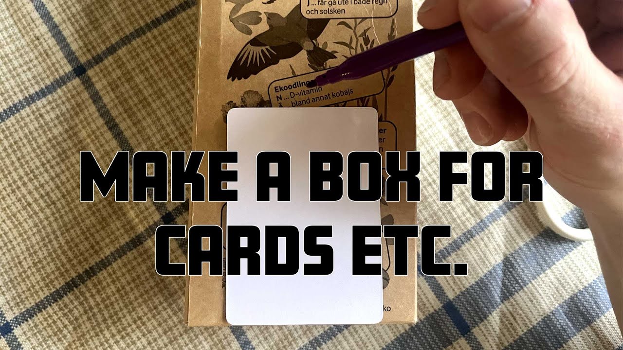 How to make a box. - YouTube