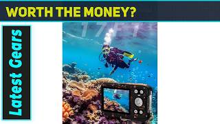 Underwater Camera 4K 48MP Autofocus Selfie Dual Screen Waterproof Camera Best Budget Dive Cam for