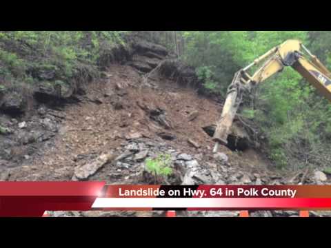 Rockslide on Hwy. 64 in Polk County near the Ocoee