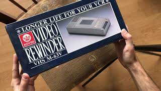 Unboxing & Testing Kinyo Super Slim VHS Video Cassette Rewinder M-63V