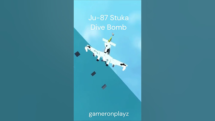 Plane Crazy II Junkers JU-87 Stuka Dive #planecrazy #roblox
