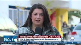 PROFESSORA GRÁVIDA AGREDIDA POR MÃE DE ALUNO