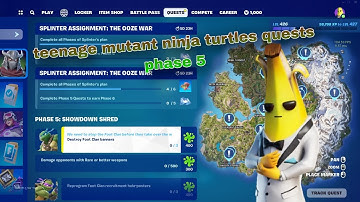 Quests Splinter assignment: the Ooze war ( phase 5: showdown shred )