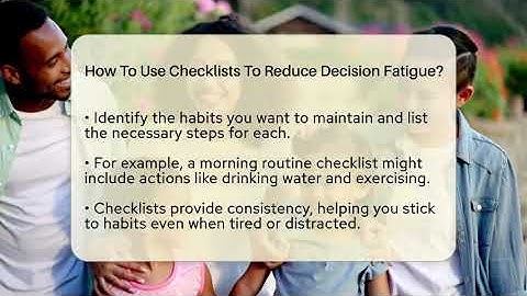 How To Use Checklists To Reduce Decision Fatigue? - The Personal Growth Path