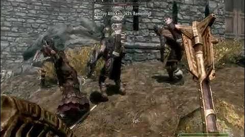 Skyrim: Battle of Whiterun (Empire-soldiers VS Stormcloaks)