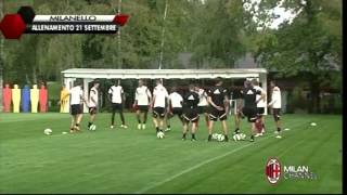 Milanello Allenamento 21-09-2014 Part 1