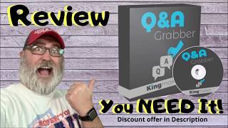 Q&A  Grabber - FAQ Content Generator Tool - Niche Must Have! (P1E4)