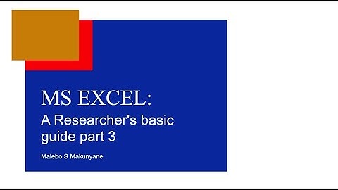 MS EXCEL: Data Visualization with MS Excel (Part 3)