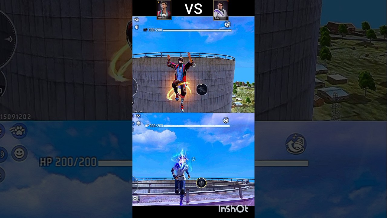free fire tatsuya vs Koda ability test 🤯🔥 
