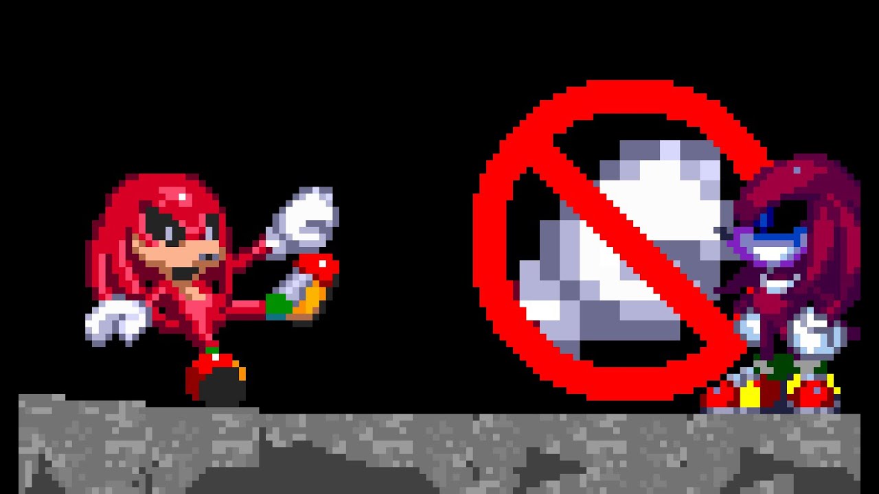knuckles.exe:the emerald curse knuckles challenge without punching