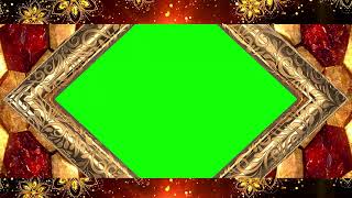 Red Magical Golden Green Screen Window Frame with Ultra High Quality  | FREE TO USE | iforEdits