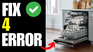 Frigidaire Dishwasher Error Code 4 - How To Fix