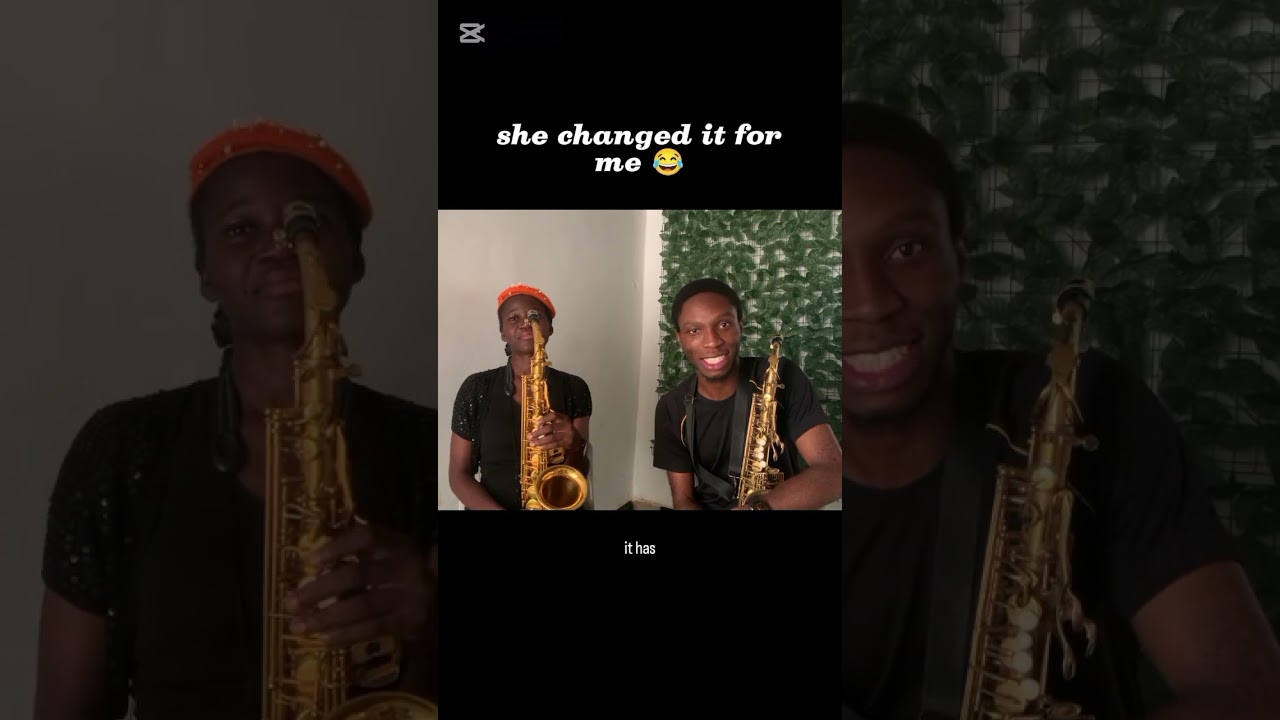 Wahala 😂...she no dey use blessing play sha😂😂 #saxophone #music #sax