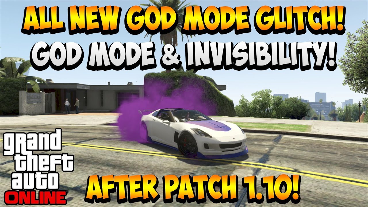 GTA 5 ONLINE *NEW* GOD MODE & INVISIBILITY GLITCH AFTER PATCH 1.10! 2