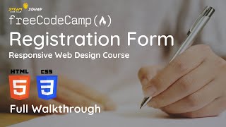 FreeCodeCamp - Responsive Web Design - Registration Form