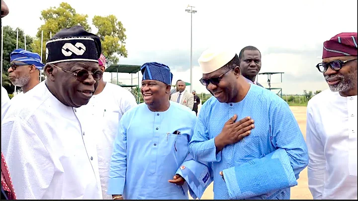 President Tinubu Arrives Ijebu-Ode For The Eight-Day Prayer Ceremony For Late Awujale of Ijebuland