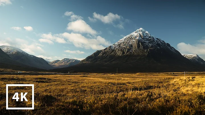 Sounds of The Scottish Highlands, (4 HOURS) Nature Sounds for Sleep, Glencoe & Loch Etive | 4K