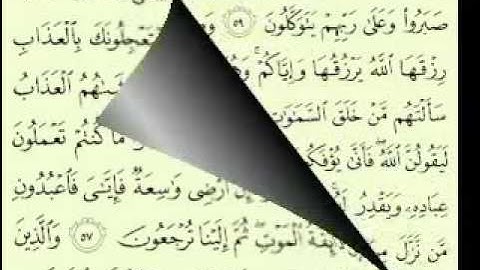 29  سورة العنكبوت الجزء 2-2 الآية 69-46 تلاوة الشيخ ماهر المعيقلي مع الآيات